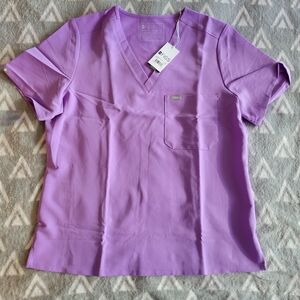 Figs Lilac Dawn Catarina One-Pocket Scrub Top